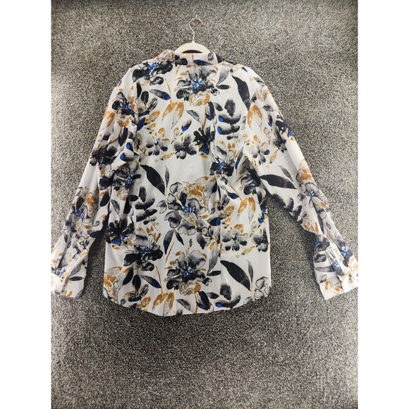 Mym Storm nwt 3xl Multicolor Button Down Womens Floral Blouse - Picture 6 of 6